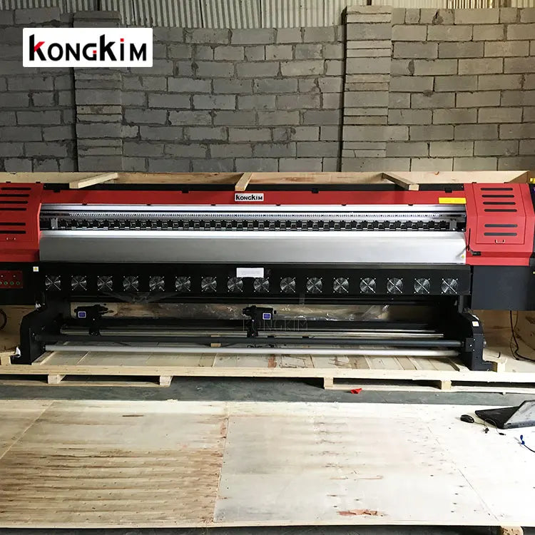 10 Feet Large 3D Advertising Solvent Printer for Flex Banner; Poster; Tarpaulin; Car Sticker Printing Machine with Best Quality