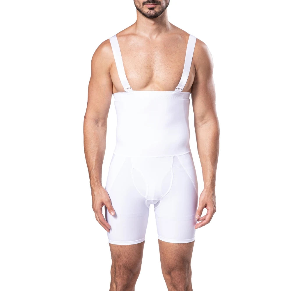 Removal Straps Men's Shapewear Compression Boxer for Tummy Control Mens Body Shaper Waist Trainer for Belly Fat Slimming Shorts