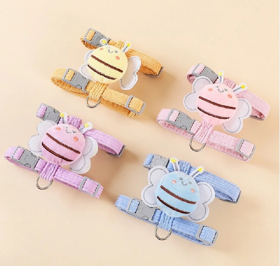 US LOCAL STOCK Small Cat Harness Wing Decor Walking Vest Leash Set for Cats Small Dogs Adjustable Pet Cat Harness Accessories