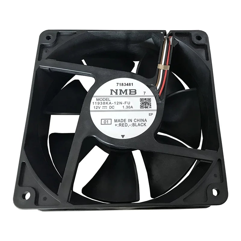 NMB 11938KA-12N-FU Low Noise 3600 Rpm 120 MM Fan for CPU Computer DC Cooling Fan Motor 12038 Oven Fan Black Shenzhen Plastic