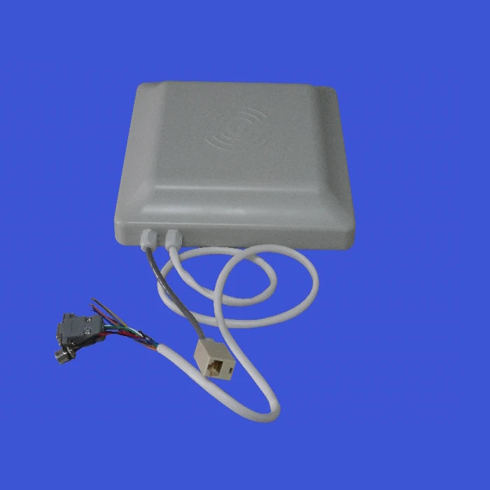 Long Range 5M UHF RFID Access Control Card Reader Writer ABS Material 860-960MHz Frequency Supports RS232 Wi-Fi Wiegand