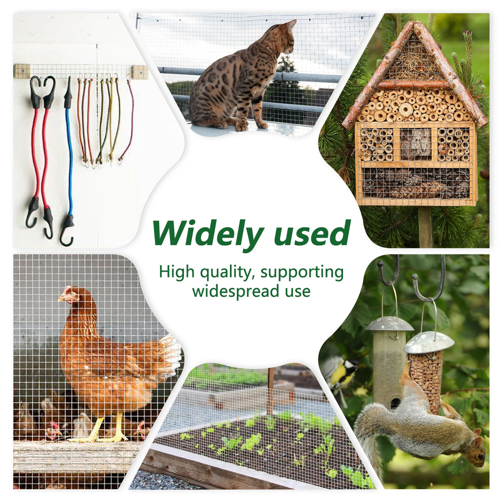 1/2x48x100ft Hardware Cloth 19-Gauge Welded Galvanized Mesh Roll for Hog Wire Fences, Greenhouse Flooring & Crawl Space Covers