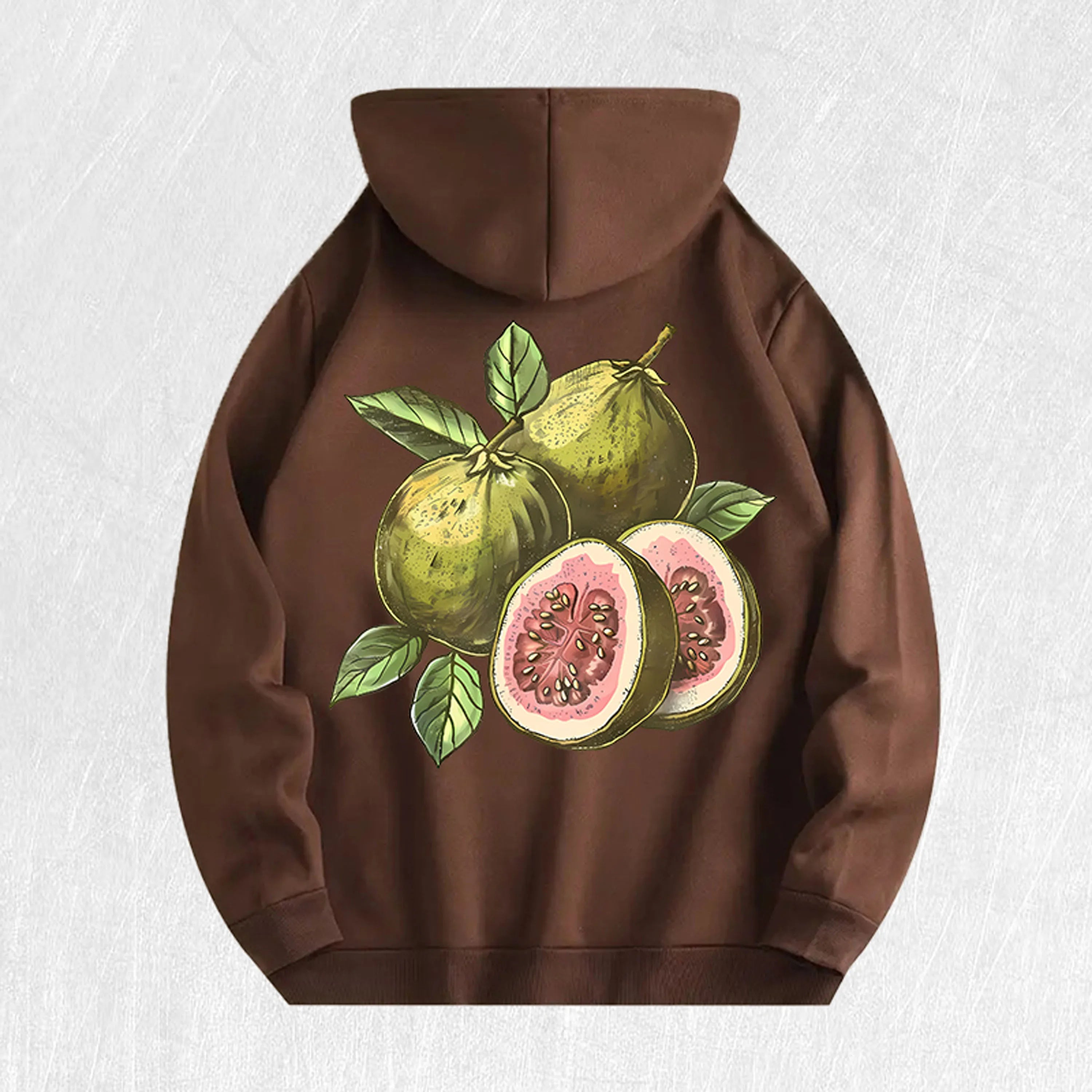 Guava Graphic Hoodie 100% Cotton US Warehouse 7 Colors