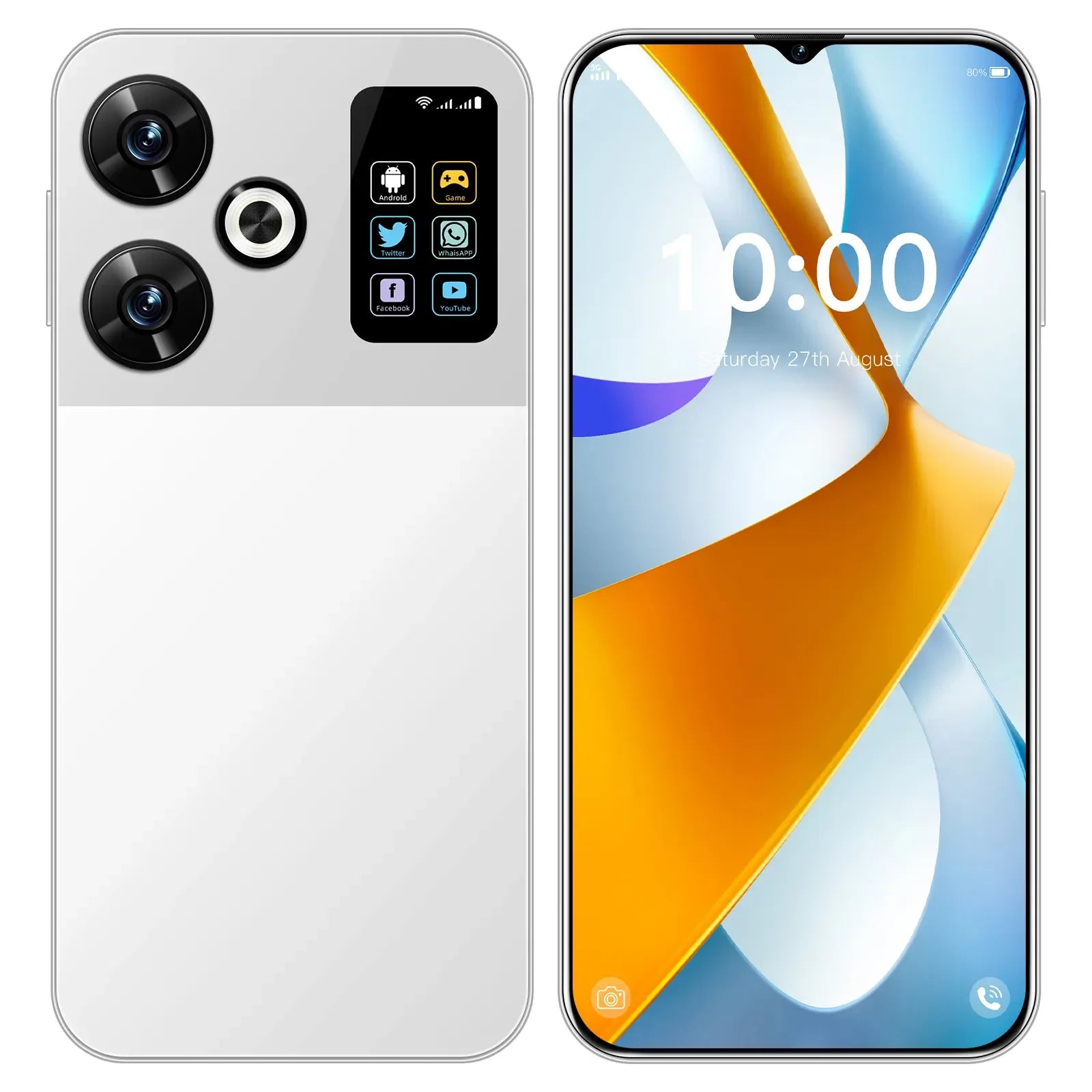 2024 Newest Original M6 Pro 16GB 1TB 6.7 Inch AMOLED Screen Android10.0 Smartphone Red Mi Fingerprint Unlocked Mobile Phon