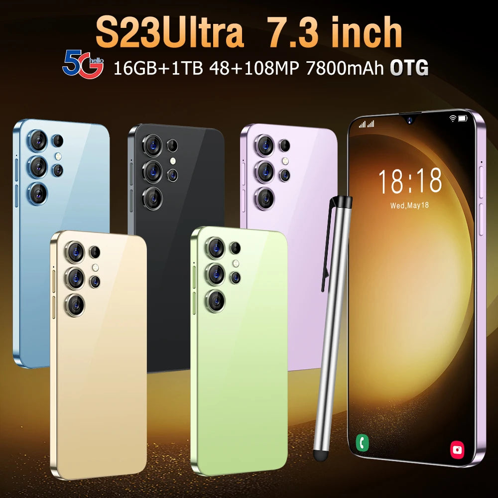 2024 NEW Brand S24 Ultra 5g Telephone 6.8 Inch 16Gb+1TB Android Smartphone Android 13 64MP 5000Amh 5G Mobile Phones