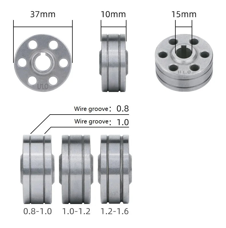 $1.99! Laser Welder Wire Feeder Wheel U Shape V Shape 0.8/1.0 1.0/1.2, 1.2/1.6 1.6/2.0 for Steel and Aluminium Wire