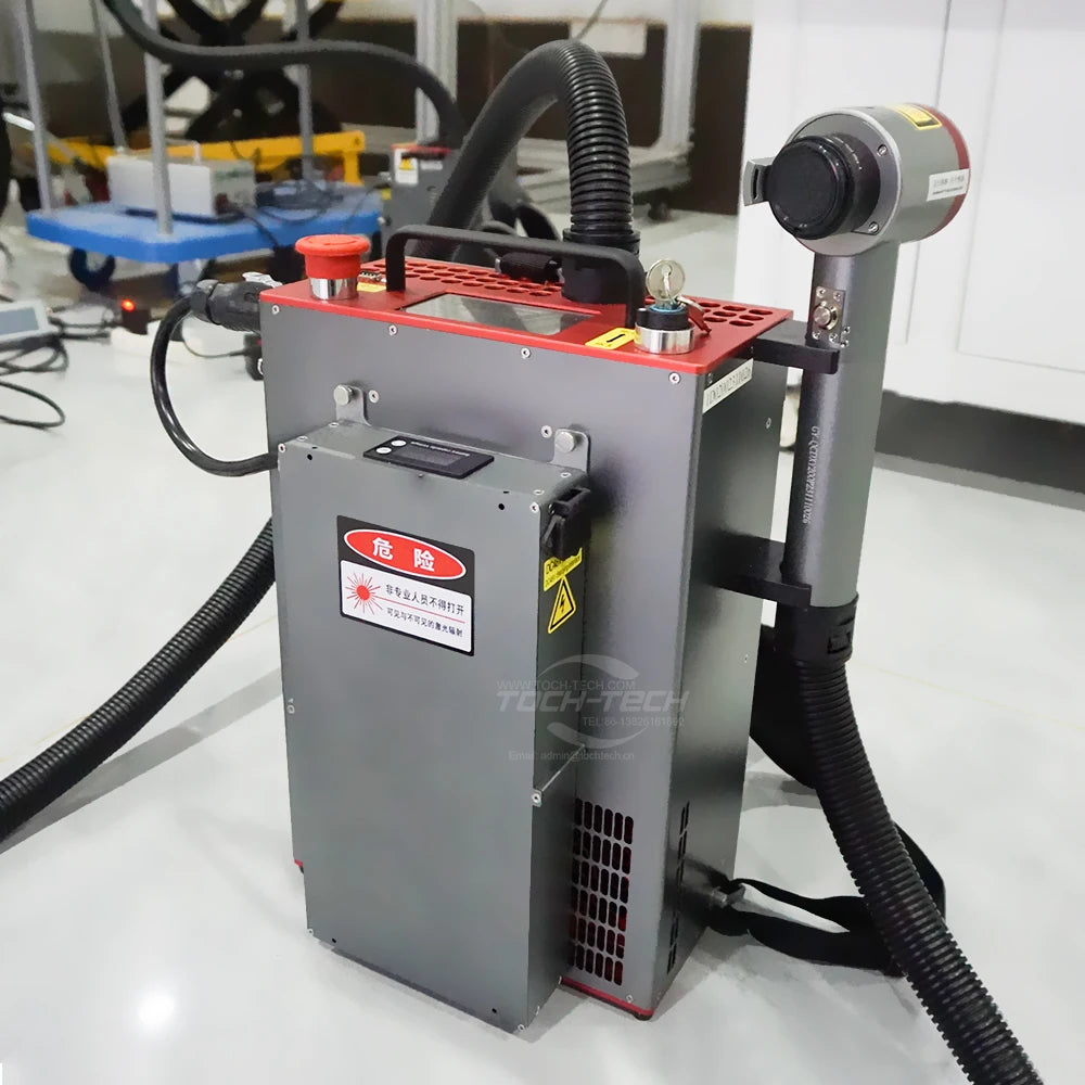 100w 200w Backpack Pulsed Laser Metal Surface Laser Cleaning Machine  Rust Remover Laser Cleaner Rust Removal