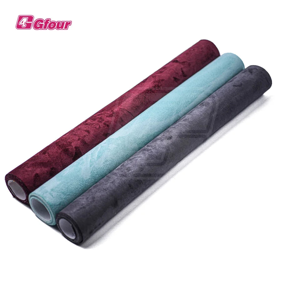 Self-adhesive Roll Flannel Pink Suede Film 1.52*15m Suede Car Film Hot Selling Decorative Vinyl Cherry Blossom Pink PVC Interior