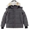 1.1Classic Style High Quality Warm Outwear Coat Windproof Hot Real Coyote Fur Winter Mens Canadian Wnd Parka Goose Down Jacket
