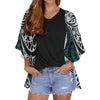 2022 New Arrivals Hawaii Polynesian Tribal Design Chiffon Cardigan Cloak Women's Casual Short Kimono Cardigan Coat Dropshipping