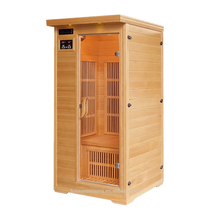 2 Person Home Ozone Dry Steam Mini Sauna Cabin Heater Hemlock Portable Far Infrared Room for Sale