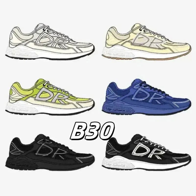 Top Quality Luxury Designer Trainer B22/B30 Sneakers Hot Sale Women Men Running Basketball Style Shoes FD009
