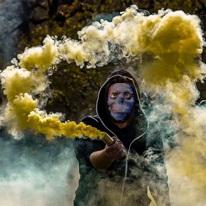 2023 Rechargeable LED Mask,APP Controlled-Programmable Glow Masks for Kids/Adult Cosplay Costume Party