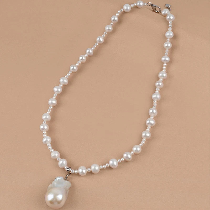 16/18-Inch White Natural Freshwater Pearl Necklace with 3+8mm Round Shape Round Shape Loose Pearls