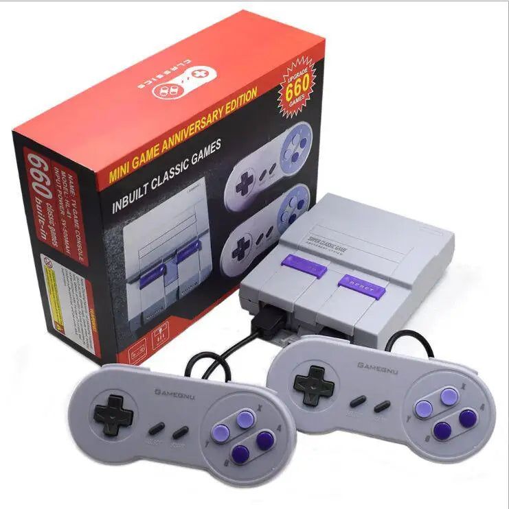 2020 Built-in 660 TV Video Game Super Classic Mini Game Console with Dual Controller