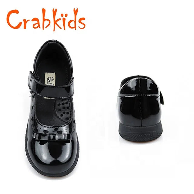 2023 New Girls Casual Shoes Stylish Uniform Kids Dress Shoes Durable Black School Shoes for Girls