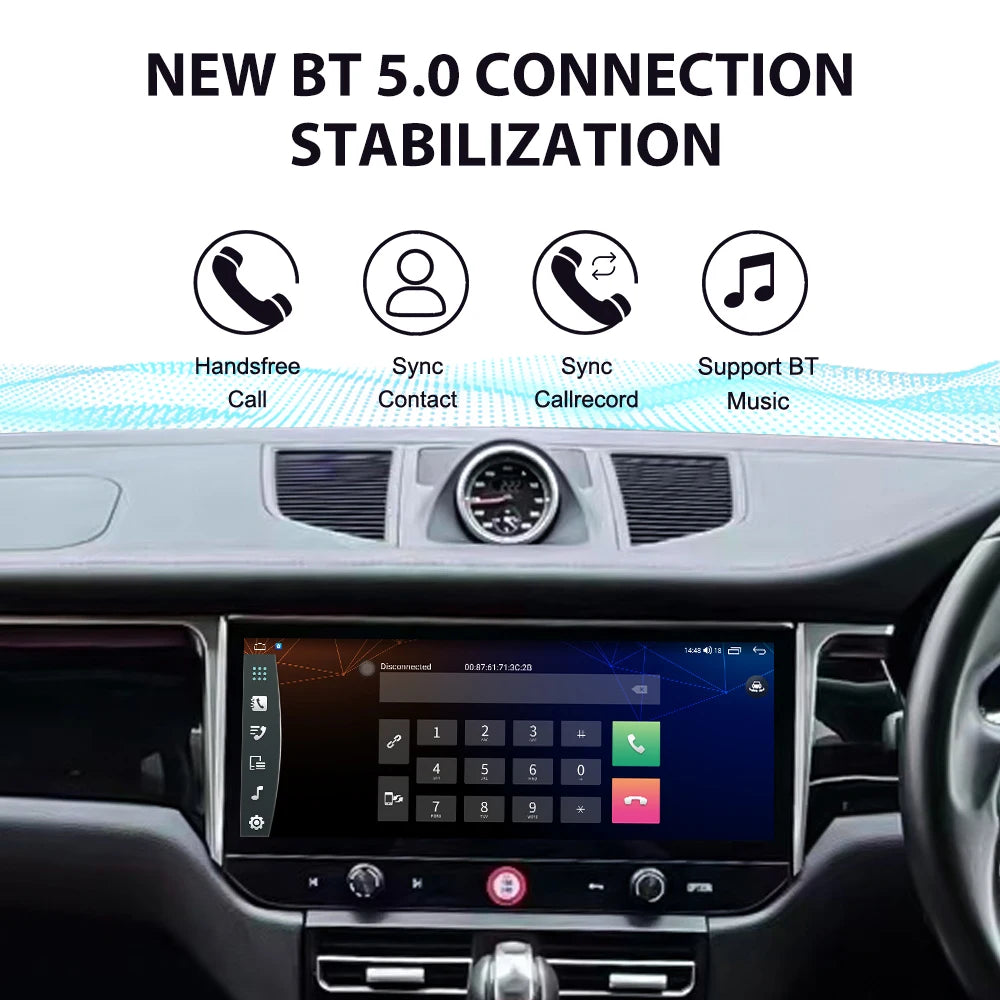 12.3"  Right Hand Drive for Porsche Macan 2014-2016 Car Multimedia Multifunctional Navigation Touch Screen Player With Andriod13