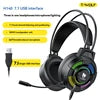 7.1 USB Gaming Headset Bass Stereo Over-head Earphone Pc Laptop Microphone Wired Headset Earphone and Headphone for Computer PC