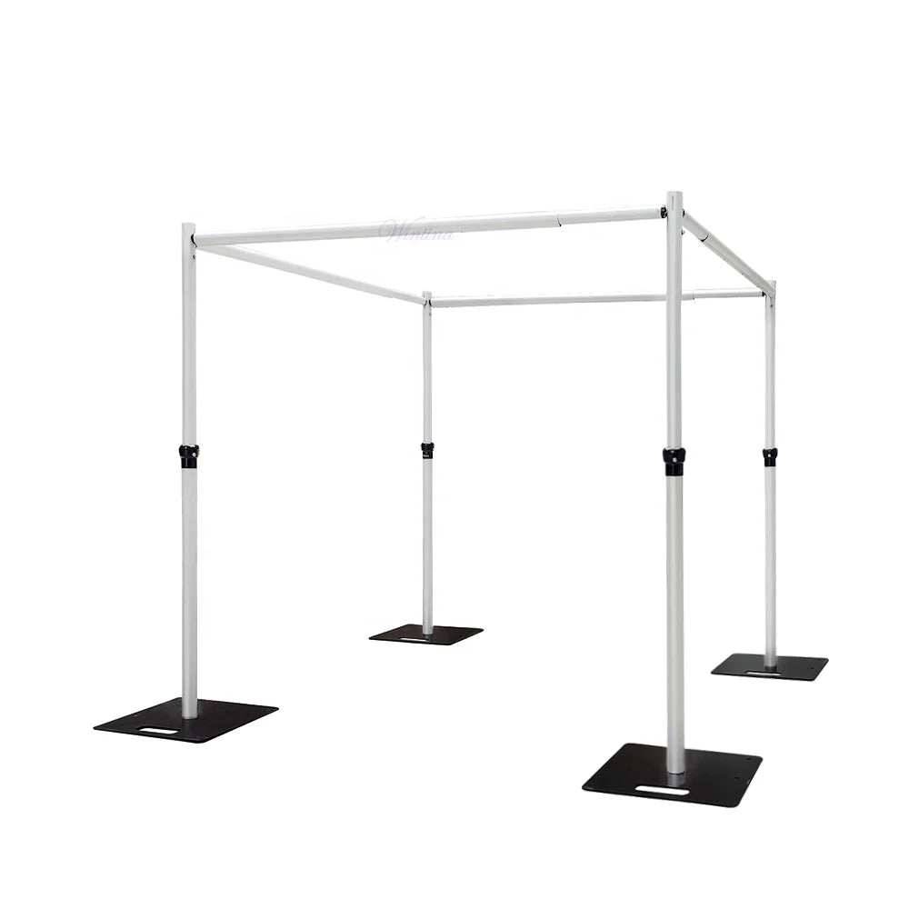 Wintina Heavy Duty Square Backdrop Stand,10FT*10FT Adjustable Backdrop Stand for Birthday Party Baby Shower Wedding Decorations