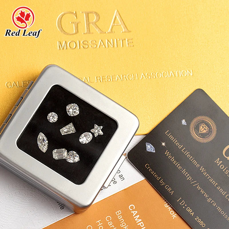 Redleaf Moissanite DEF Vvs Gra Certified Various Shapes Diverse Colors Moissanite Diamond