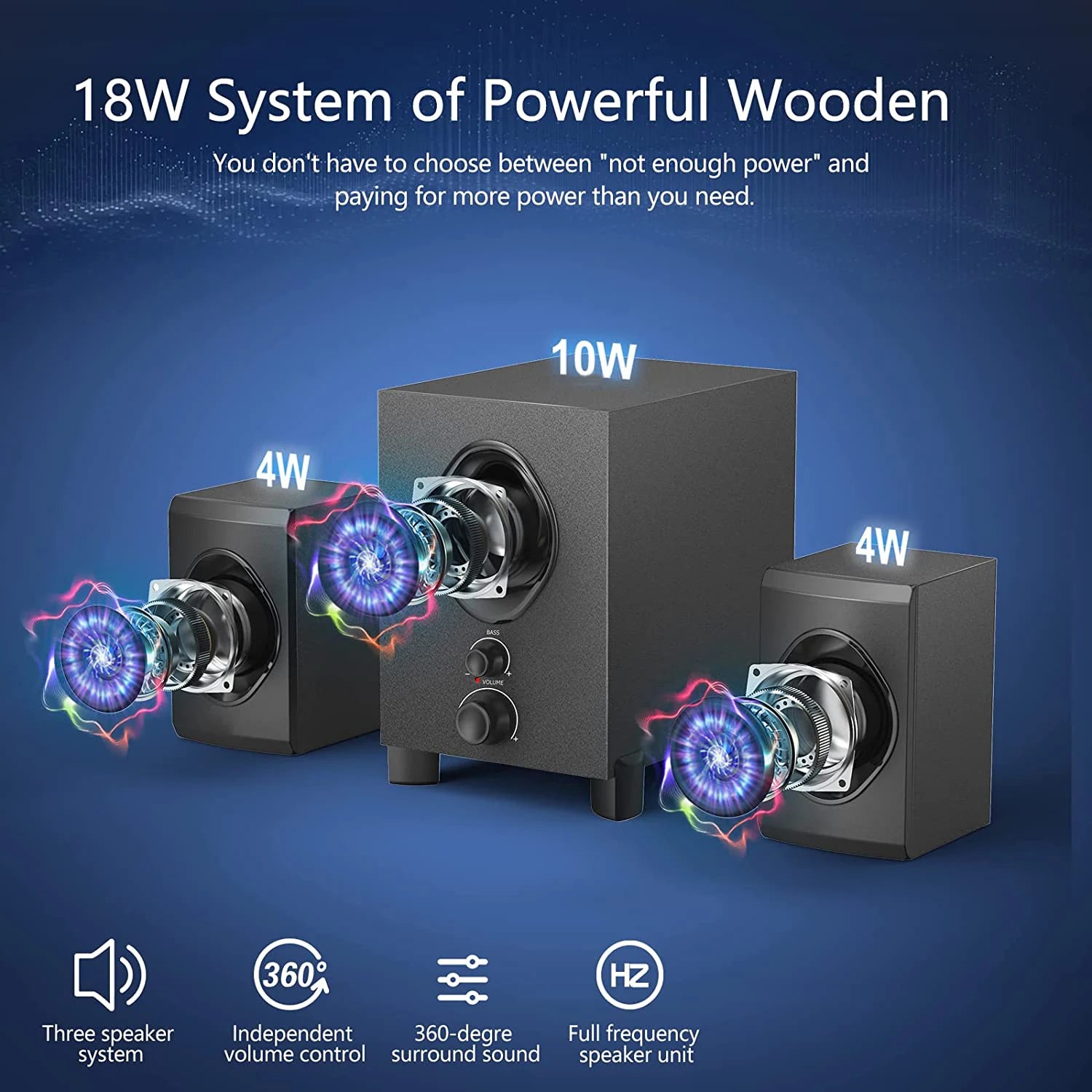 2.1 Multimedia Home Theatre System Speaker Subwoofer Blue Tooth Sound Box Speaker for Computer