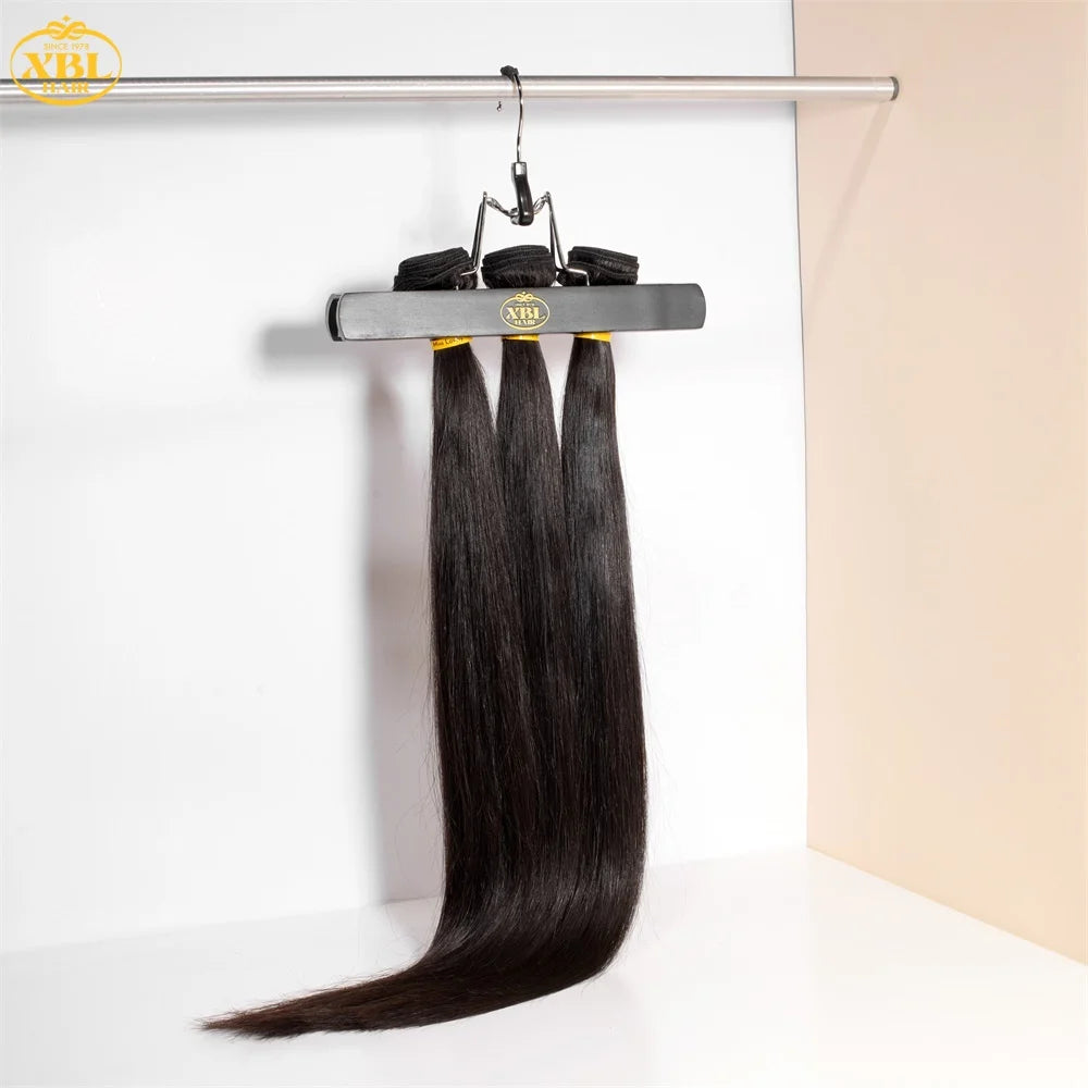 USA Hot Sale Long Natural Black Straight Raw Indian Hair Extensions for High-End Hair Salons