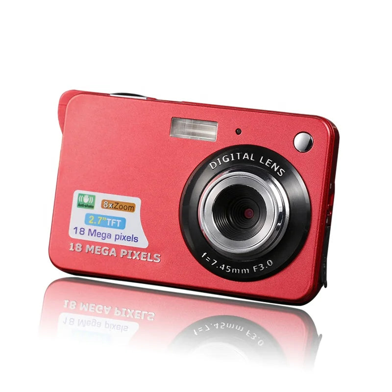 2.7" 18 Megapixels 8X Zoom Mini Cheap Kids Digital Camera for Children Photography Toy Birthday Gift Photo Video Digital Camera