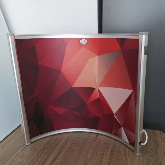 Hot Sale 2025 Most Efficient Freestanding Office Infrared Heating Panel Curved IR Panel Heater for Feet Warm