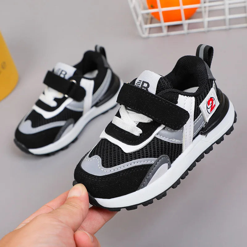 Fashion Kids Casual Light Mesh Sneakers Toddler Children Soft Bottom Breathable Walking Outdoor Shoes Boys Running Sports Shoes