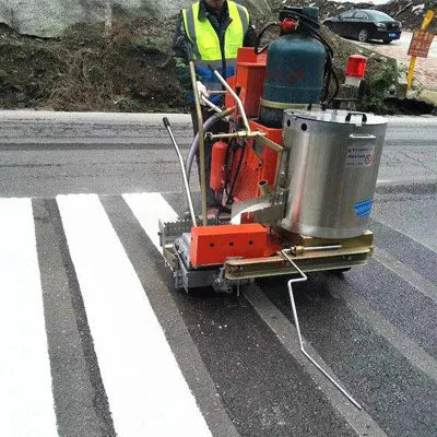 15 cm Width Marking Shoe Hot Melt Road Paint Preheater Hot-Melt Hand Push Road Marking Machine Thermoplastic