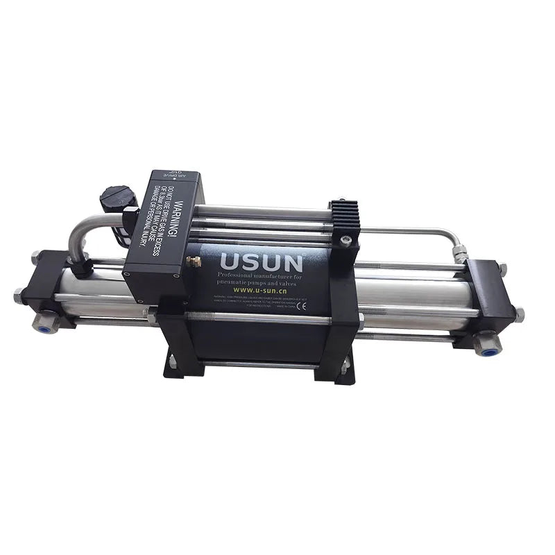 USUN Brand Model:GBT7/15 100-120 Bar  Double Stage Pneumatic Driven Gas Booster Pump for Vessel Pressuretesti