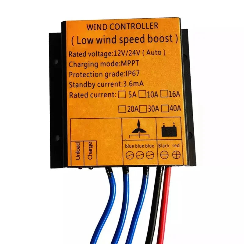 1000W 24V Off grid Wind Turbine Controller Wind Power Generator Controller