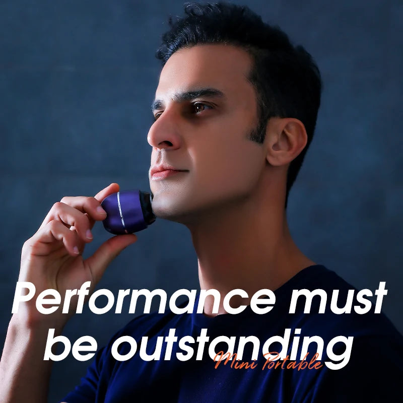 2024 Hot Sale USB Rechargeable Waterproof Men s Travel Electric Shaver Mini Shaving Razor for Beard Popular on TikTok