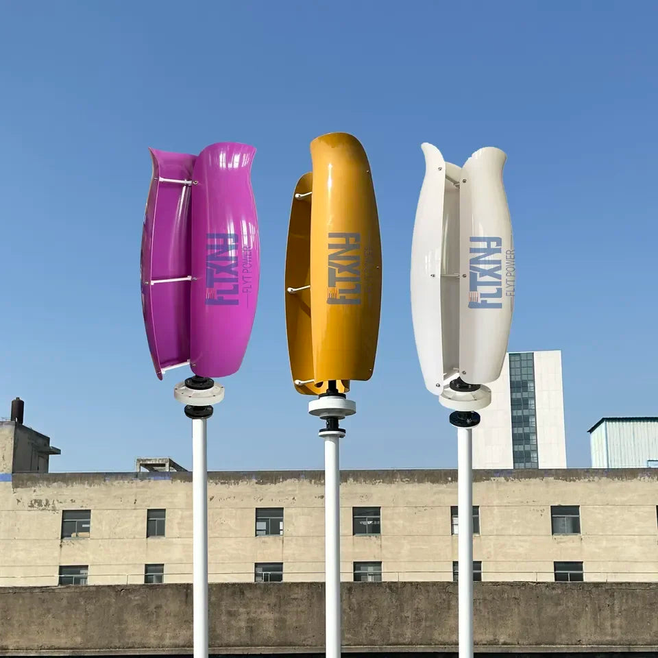 1kw 2000w 48v Tulip Windmill Power Plant Vertical Axis Wind Generator 600w 12v Wind Turbine for Home Used Free Energy