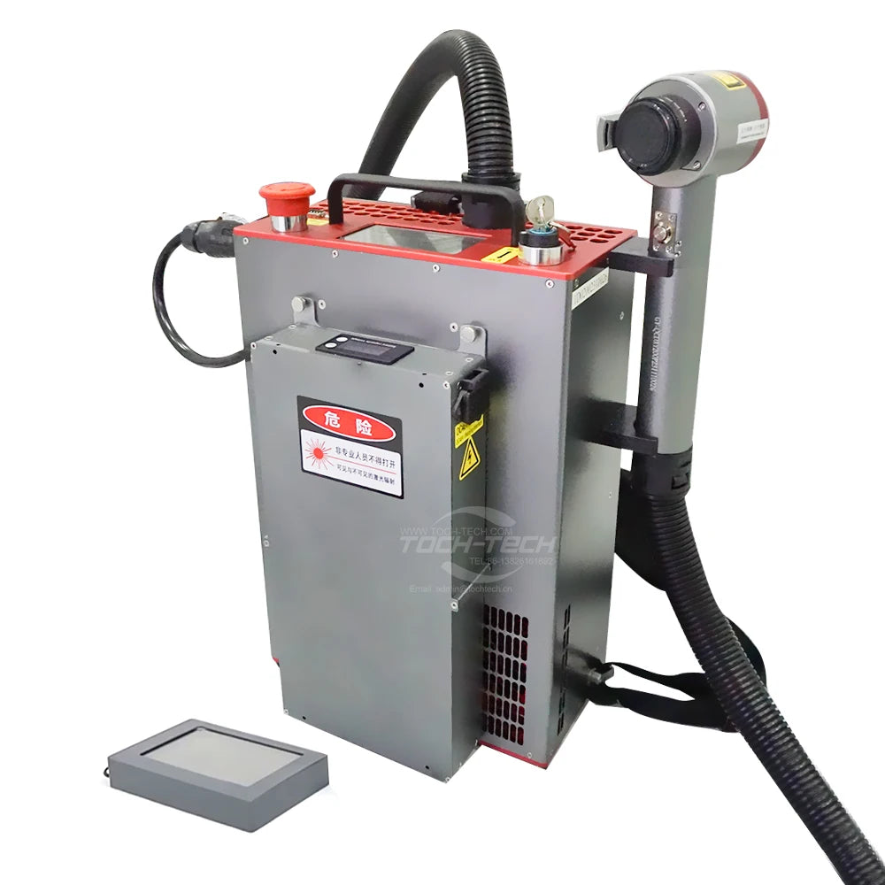 100w 200w Backpack Pulsed Laser Metal Surface Laser Cleaning Machine  Rust Remover Laser Cleaner Rust Removal