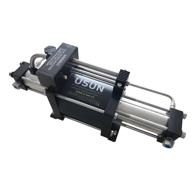 USUN Brand Model:GBT7/15 100-120 Bar  Double Stage Pneumatic Driven Gas Booster Pump for Vessel Pressuretesti