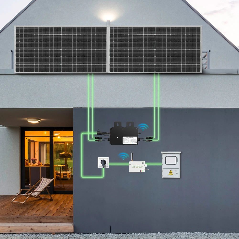 Zero Export Device for Solar Inverter Kit Plug and Play Panels Microwechselrichter 600W 800W Mikro Wechsel Richter