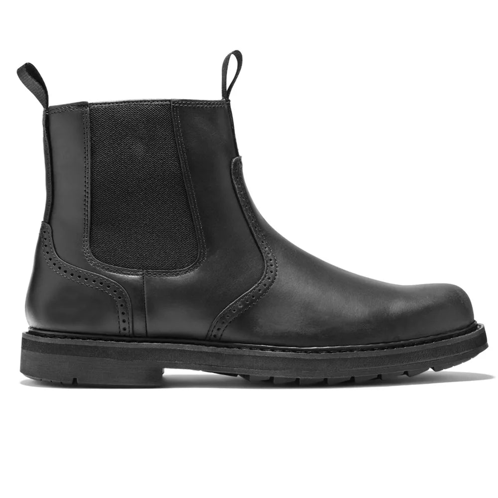 2024 British Style Fashion Streetwear Men's PU Leather Zipper Wear Resistant Boot Dress Shoes Men Ankle Boots