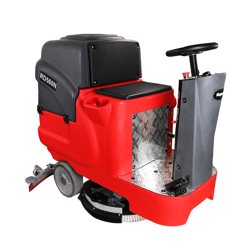 Magwell RD560N Industrial Ride on Washer Automatic Floor Scrubber for Warehouse Concrete Floor Cleaning
