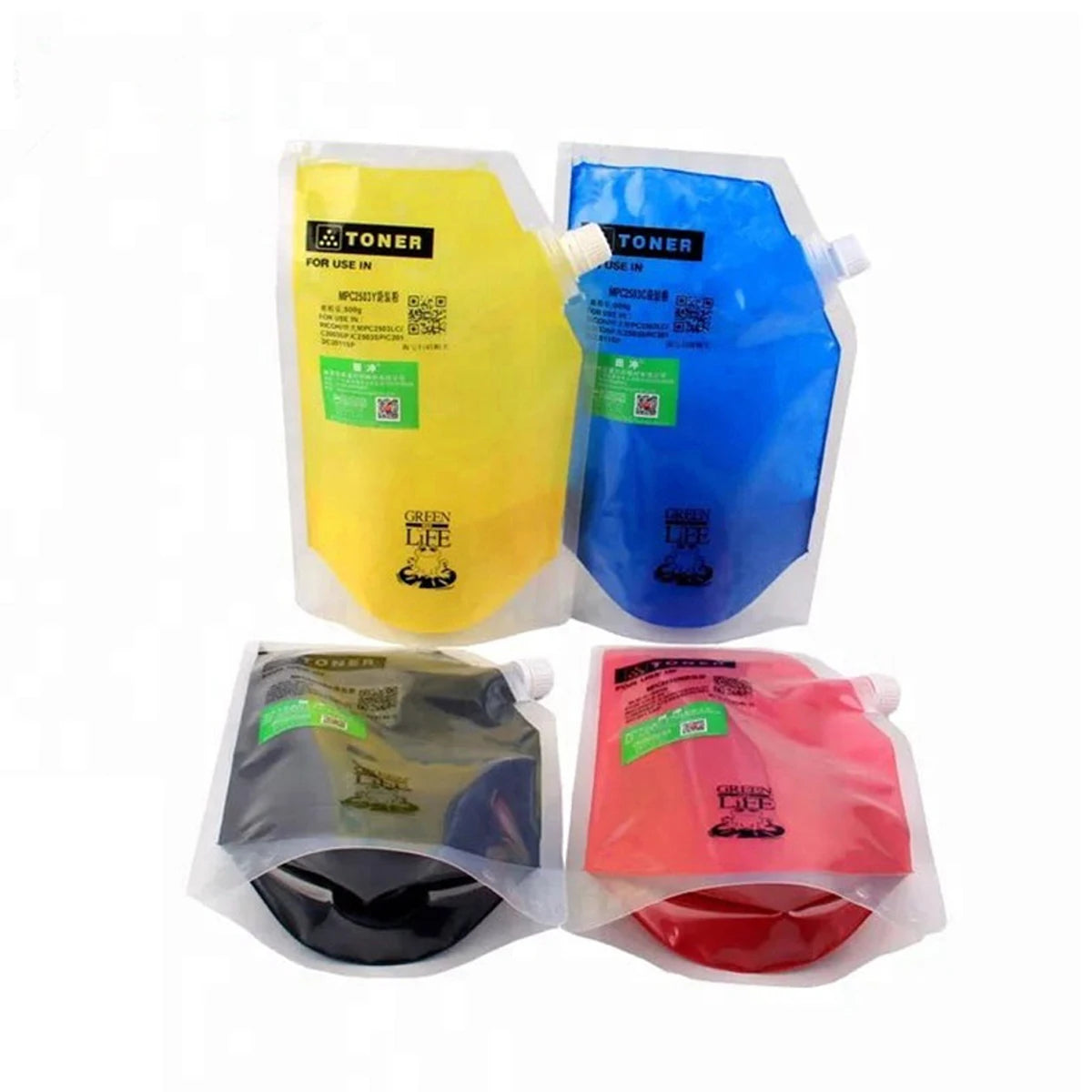 1KG Ink Toner Powder Refill Kits Reset for Sharp DX-C 38 ST-C-C DX-C 38 ST-C-M DX-C 38 ST-C-Y DX-C 38 FT-B DX-C 38 FT-C