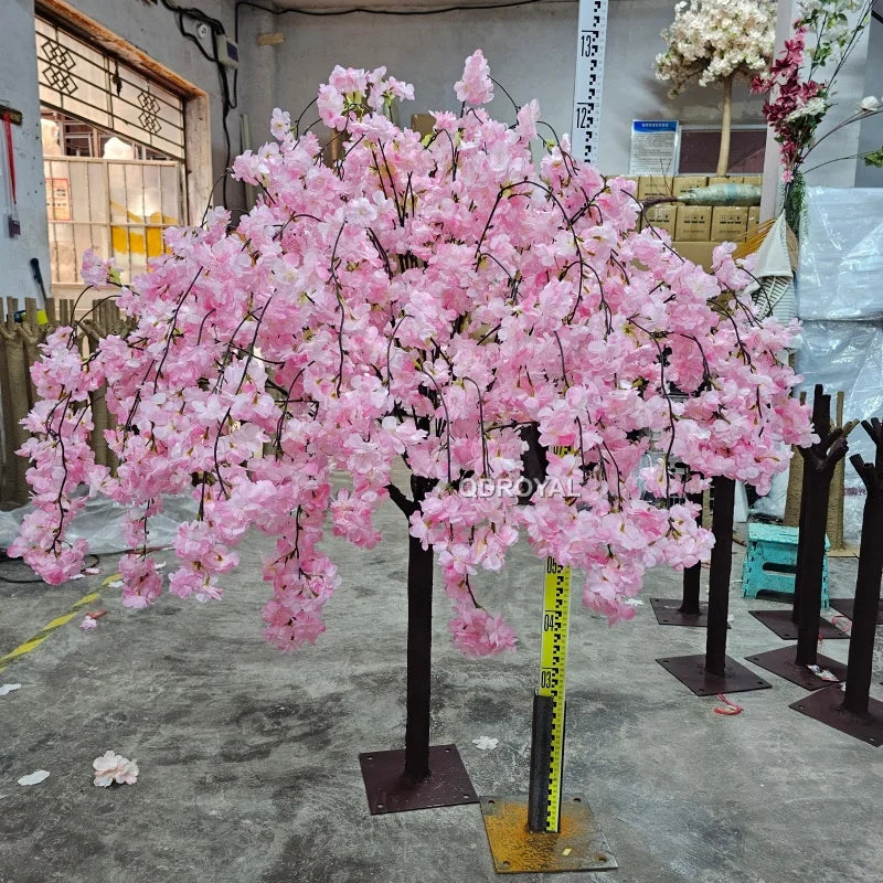 150cm 5feet Thickness Hanging Latest Wedding Table Centerpieces Artificial Cherry Blossom Tree