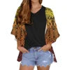 2022 New Arrivals Hawaii Polynesian Tribal Design Chiffon Cardigan Cloak Women's Casual Short Kimono Cardigan Coat Dropshipping