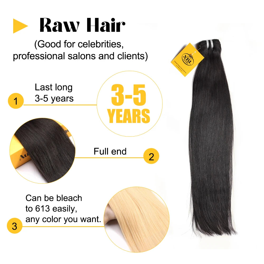 USA Hot Sale Long Natural Black Straight Raw Indian Hair Extensions for High-End Hair Salons