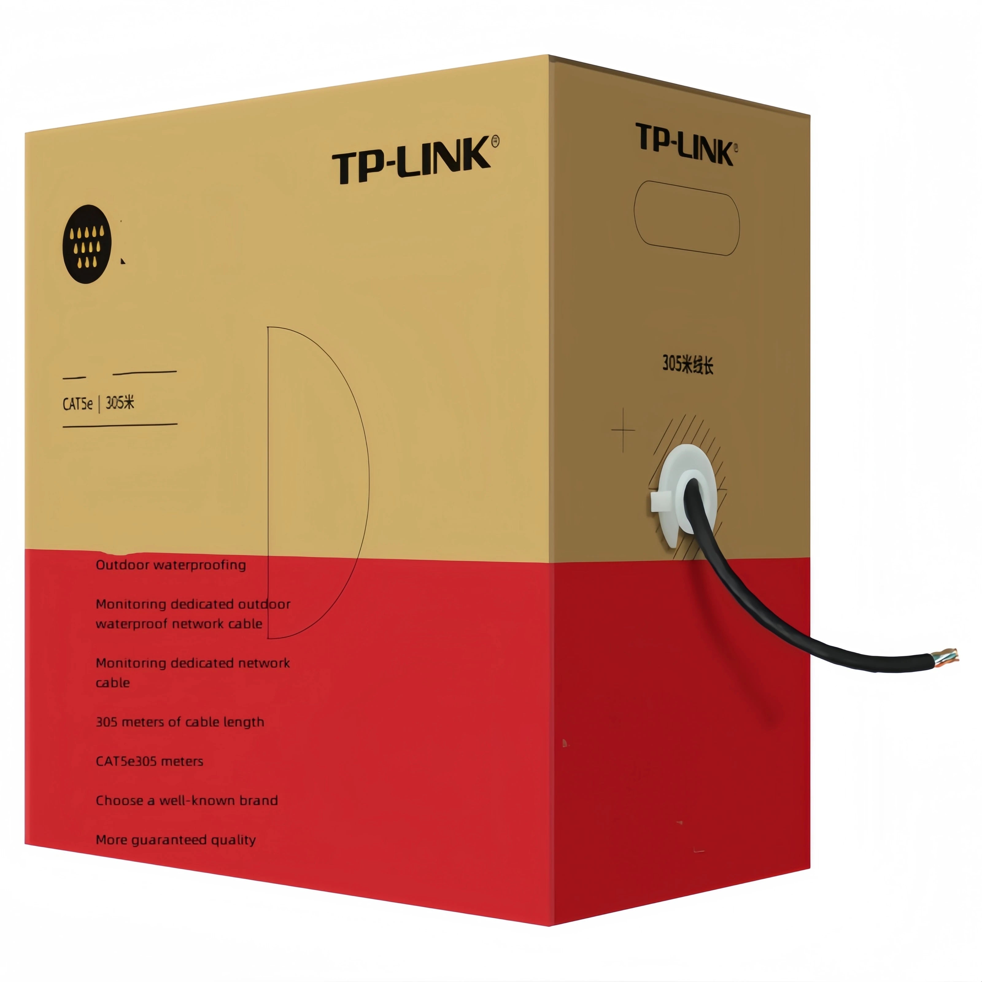 Tp-Link Super Class 6 10 Gigabit Network Cable 305 M High Speed Stable Home Monitoring Switch Router EC6A60-305 Shielded Class 5