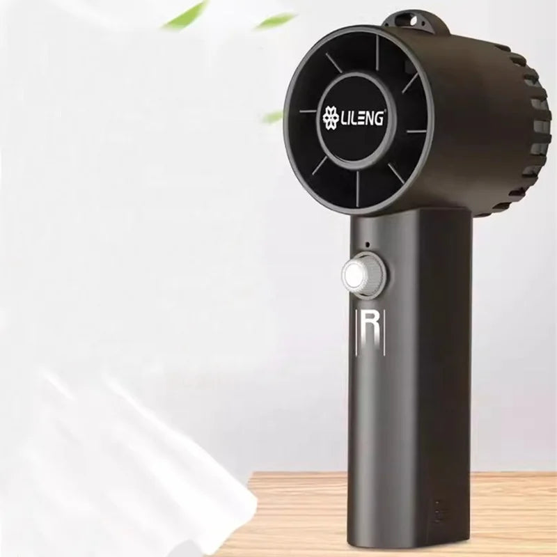 2 in 1 Portable Air Cooler & Dust Blower High Speed 12M/S 100 Speed Stepless Fan Vacuum Cleaner Battery Power Table Installation