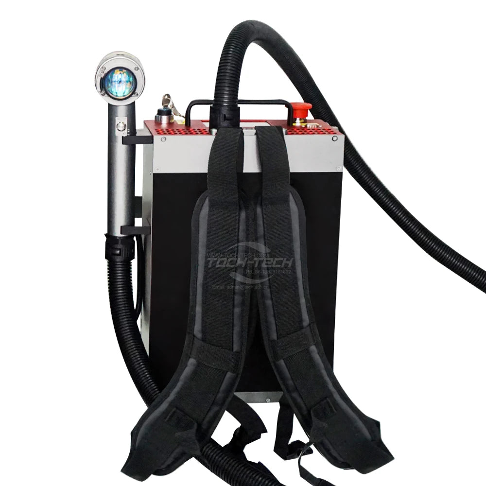100w 200w Backpack Pulsed Laser Metal Surface Laser Cleaning Machine  Rust Remover Laser Cleaner Rust Removal