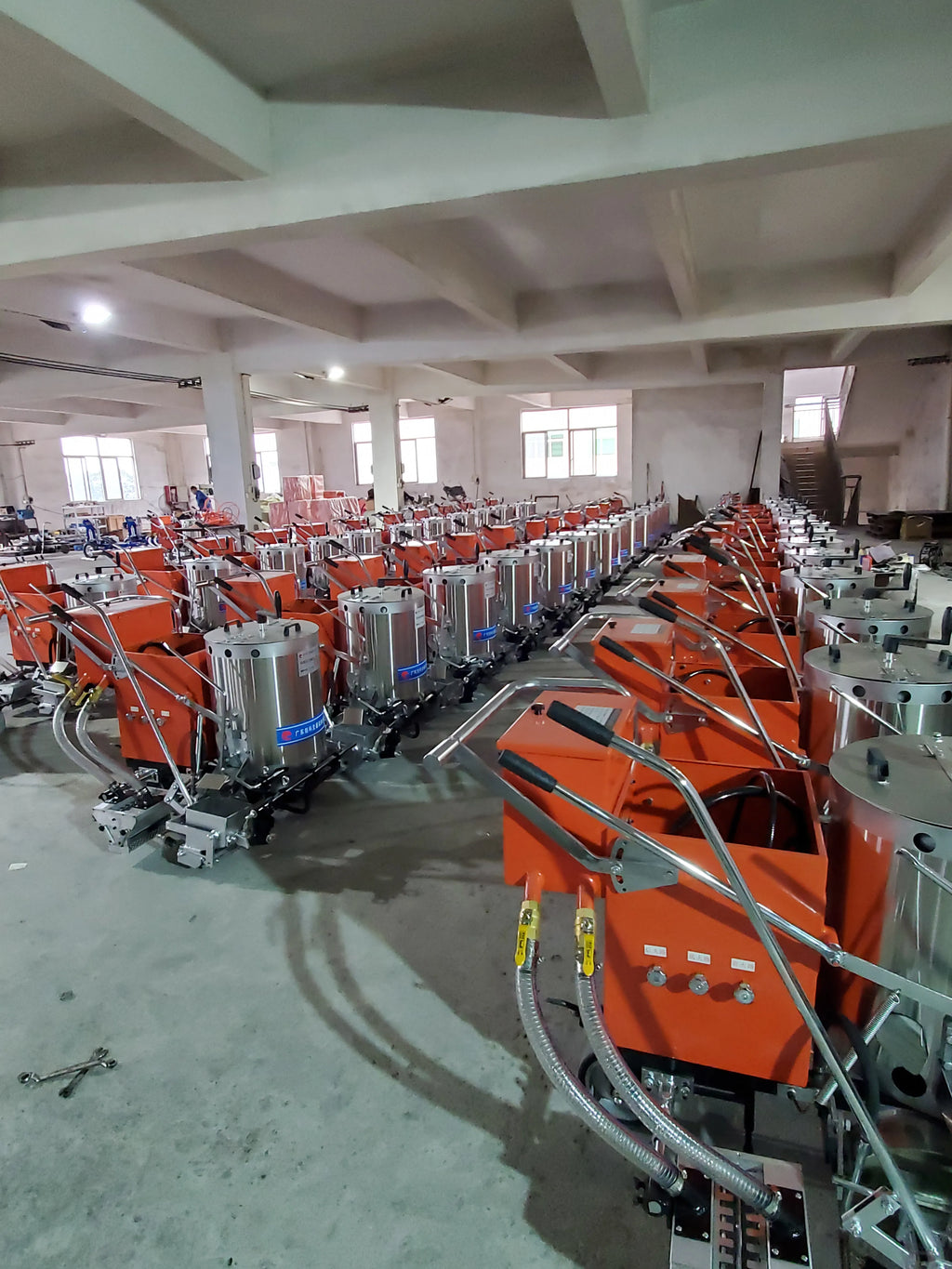 15 cm Width Marking Shoe Hot Melt Road Paint Preheater Hot-Melt Hand Push Road Marking Machine Thermoplastic