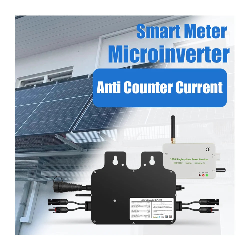Zero Export Device for Solar Inverter Kit Plug and Play Panels Microwechselrichter 600W 800W Mikro Wechsel Richter