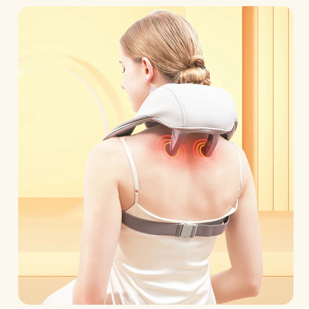 IFINE High Quality Smart Neck Massager Electric Knead Trapezius Muscle Deeply Heating Shawl for Beauty & Personal Care