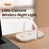 2024 New Products Smart Wireless Charger Table Lamps LED Night Light Bedside Desk Lamp Portable Custom Logo 2024
